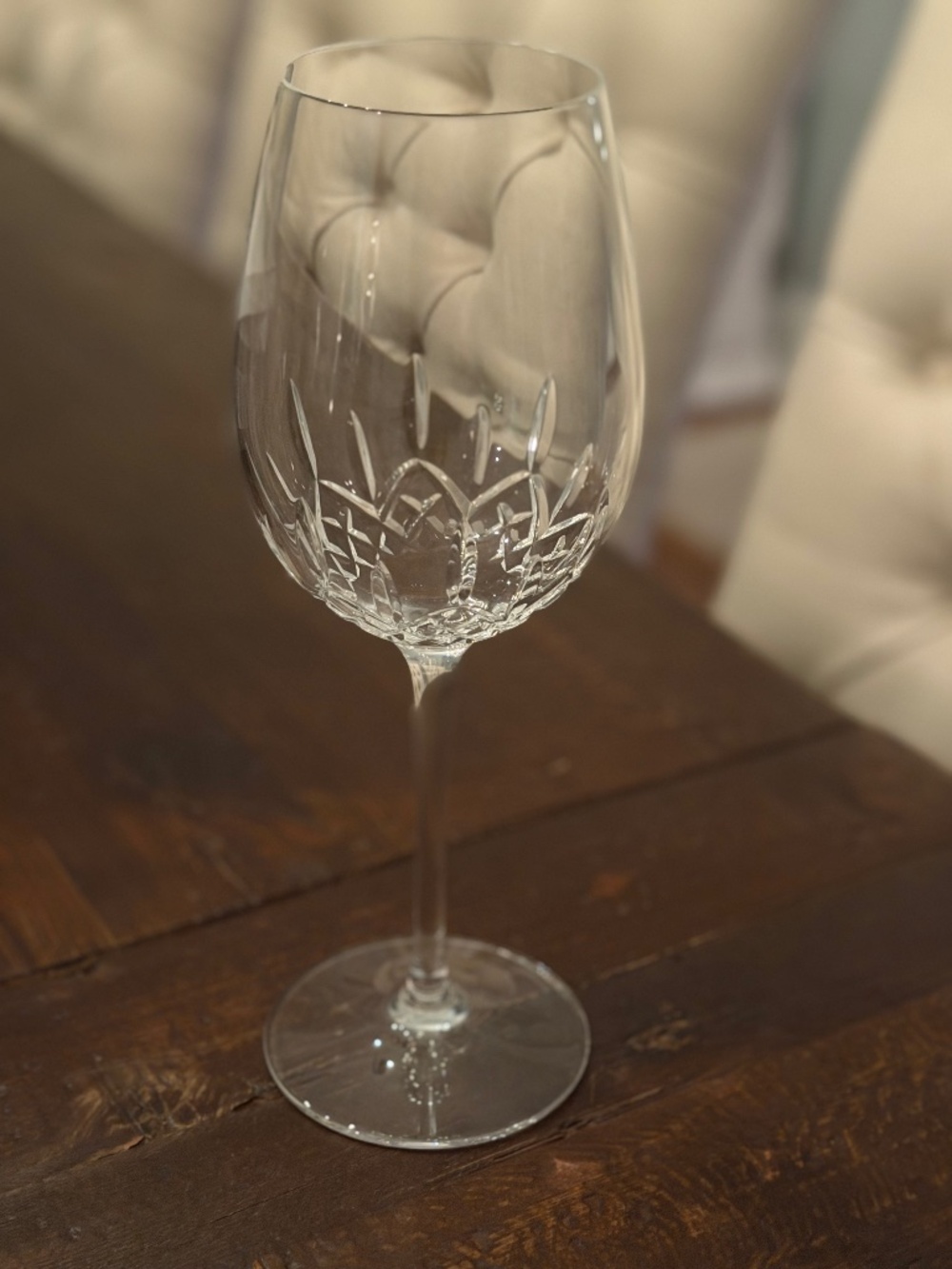 Waterford lismore essence, large wine glass